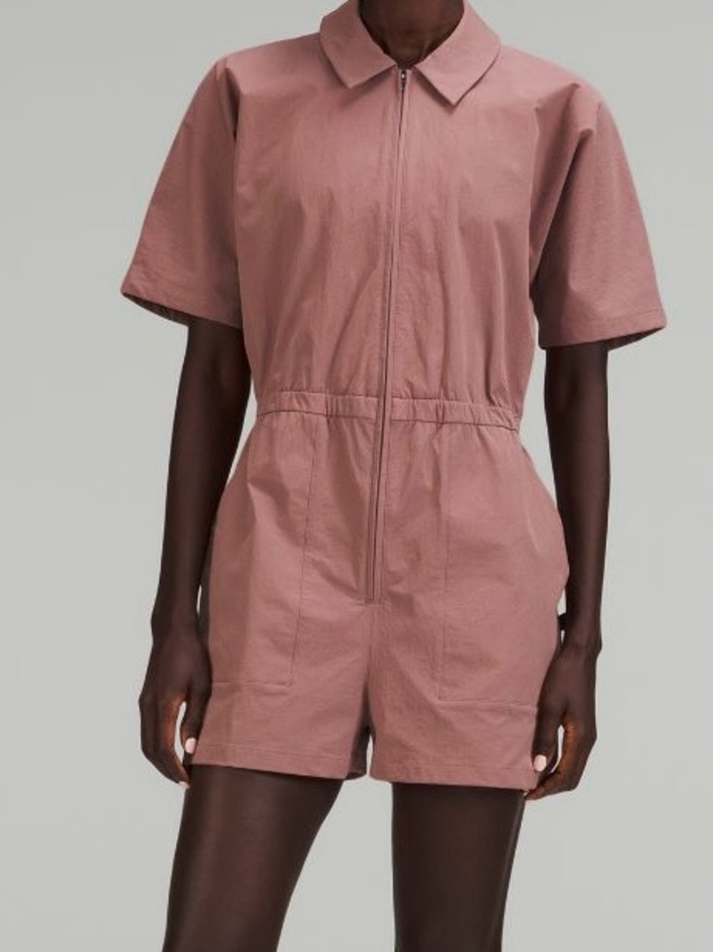 Lululemon LAB Zip-Front Collared Romper
